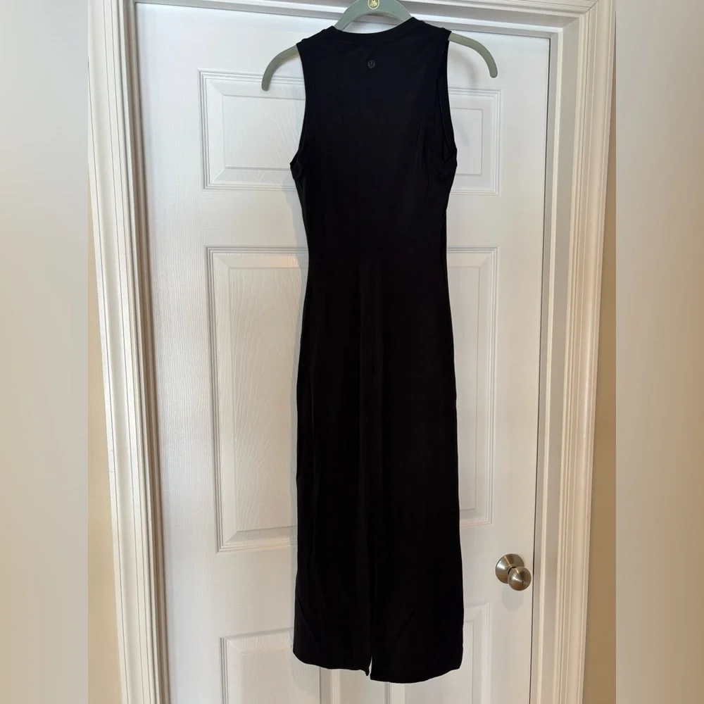 Lululemon All Aligned Midi Dress Black Size 2 - Picture 5 of 6
